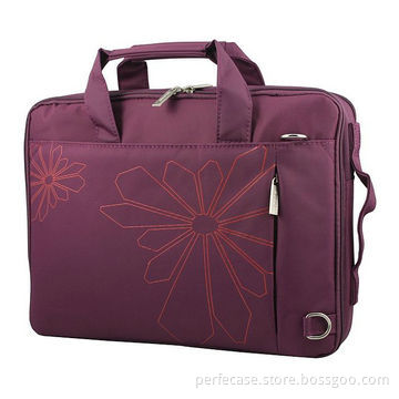 Ladies' Laptop Bag with Silkscreen Logo Printing, Convenient Carrying on Both Shoulder and Hand